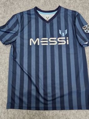 Messi Collection Lionel Messi Jersey #10 Youth XL 18 Blue Stripes Soccer FIFA